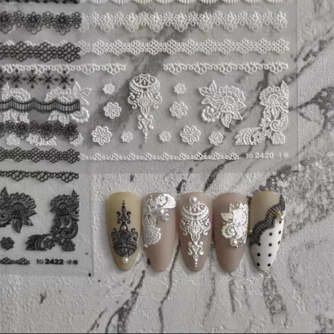 Lace Lace Nail Decal Decoration