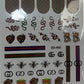 3D Luxury Designer LOGO Nail Stickers -Collection