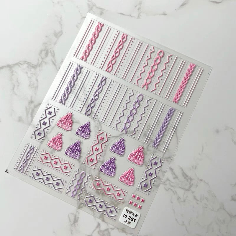 Sweater Nail Sticker