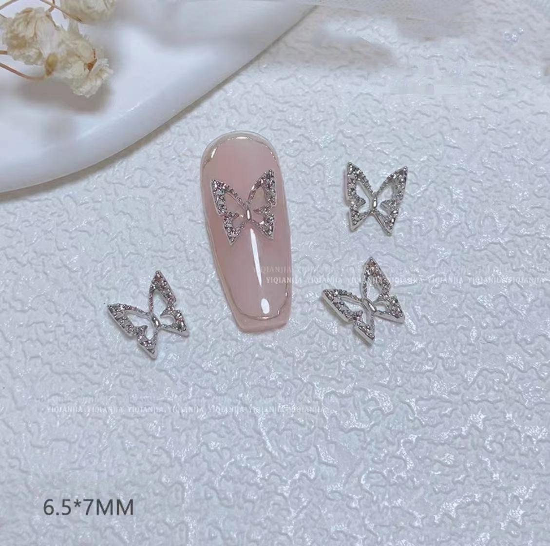 Hot Butterfly- Small& Sliver &Bling