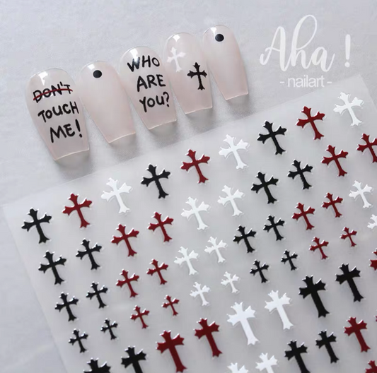 Cross Nail Stickers