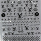 3D Luxury Designer LOGO Nail Stickers -Collection