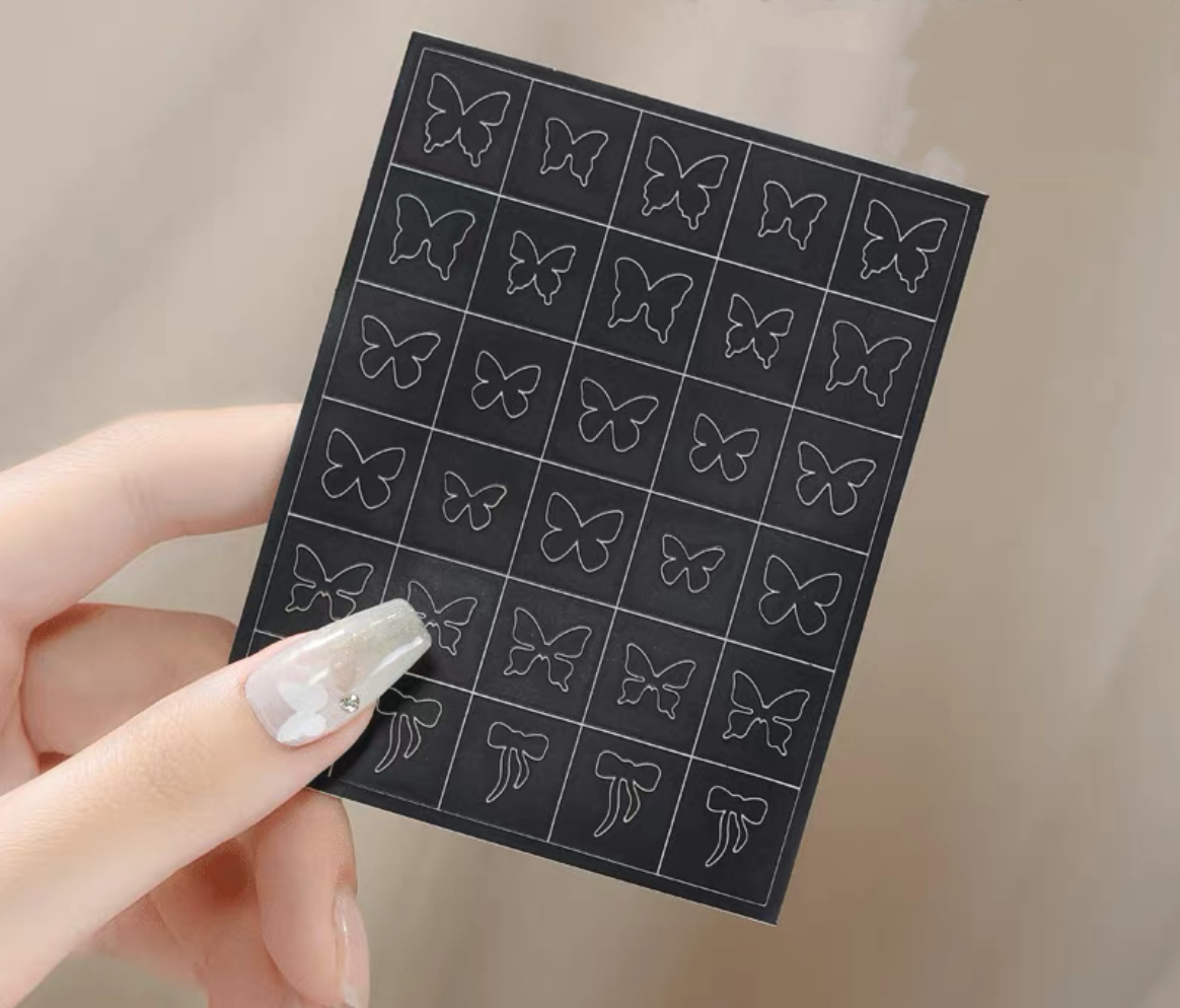 Spray-painted Nail Stickers