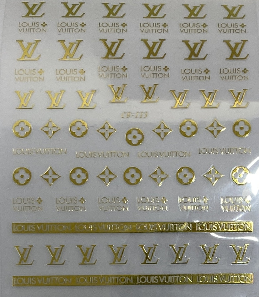 3D Luxury Designer LOGO Nail Stickers -Collection