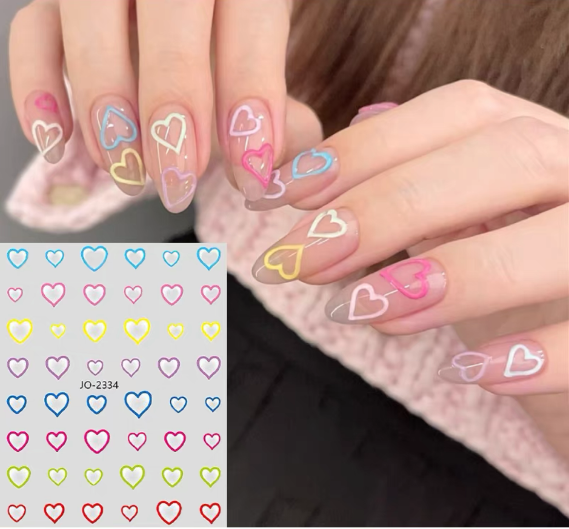 Macaron Color Nail Stickers