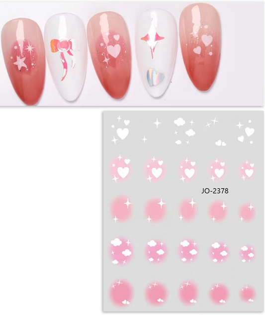 Blush Nail Stickers