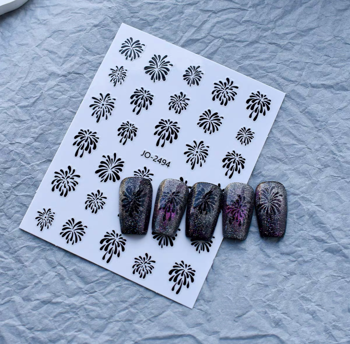 Fireworks Graphic Nail Sticker