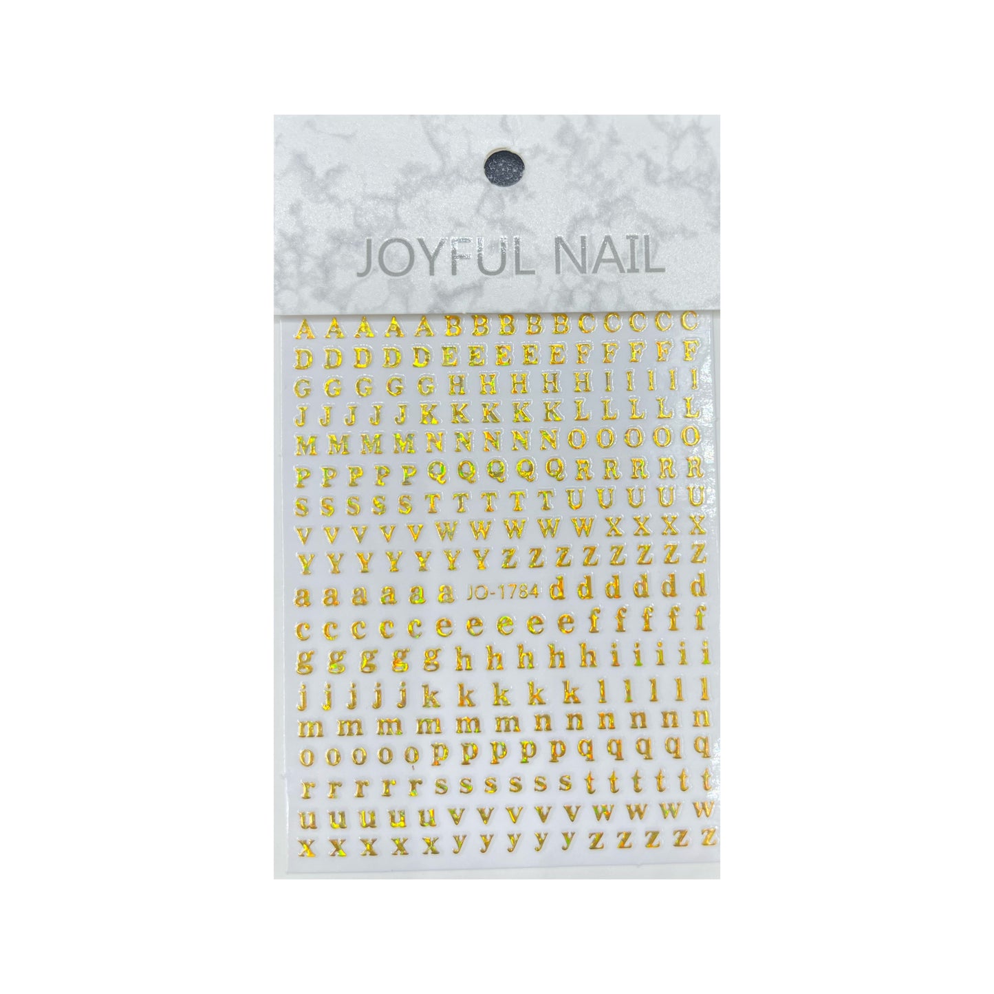 JO-Alphabet and Gothic Letter Nail Stickers