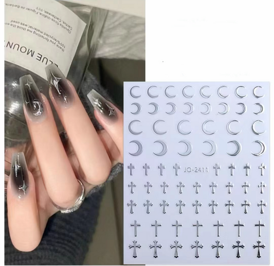 Stars and Moon Nail Stickers