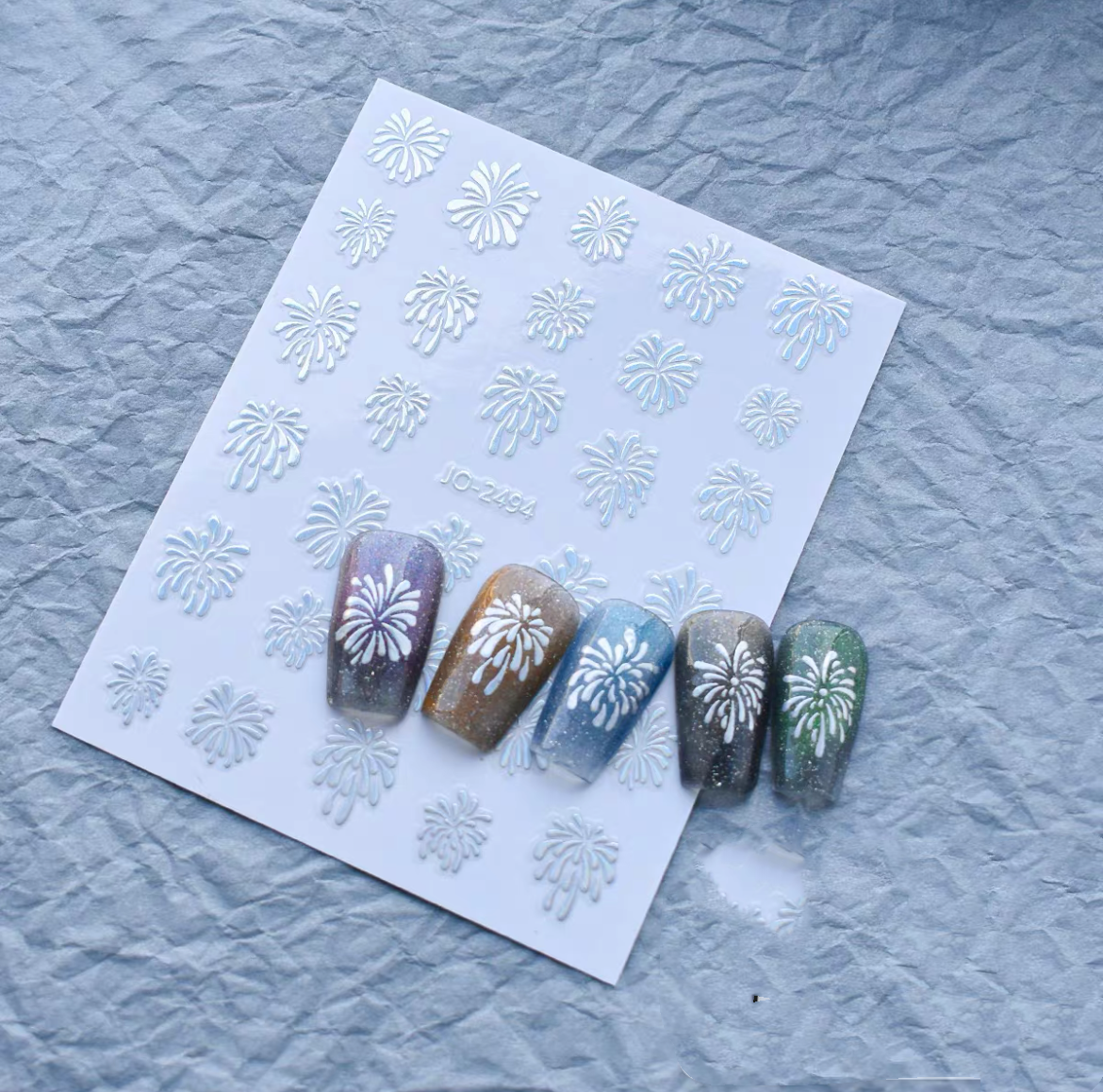 Fireworks Graphic Nail Sticker