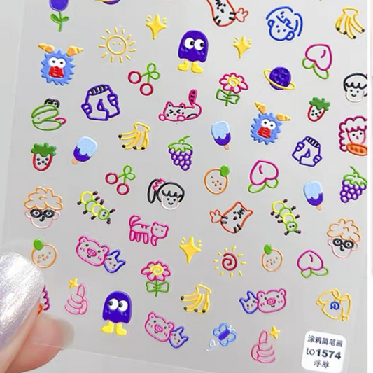 Graffiti Nail Stickers