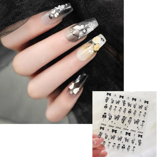 Flower Collection Nail Sticker Decoration