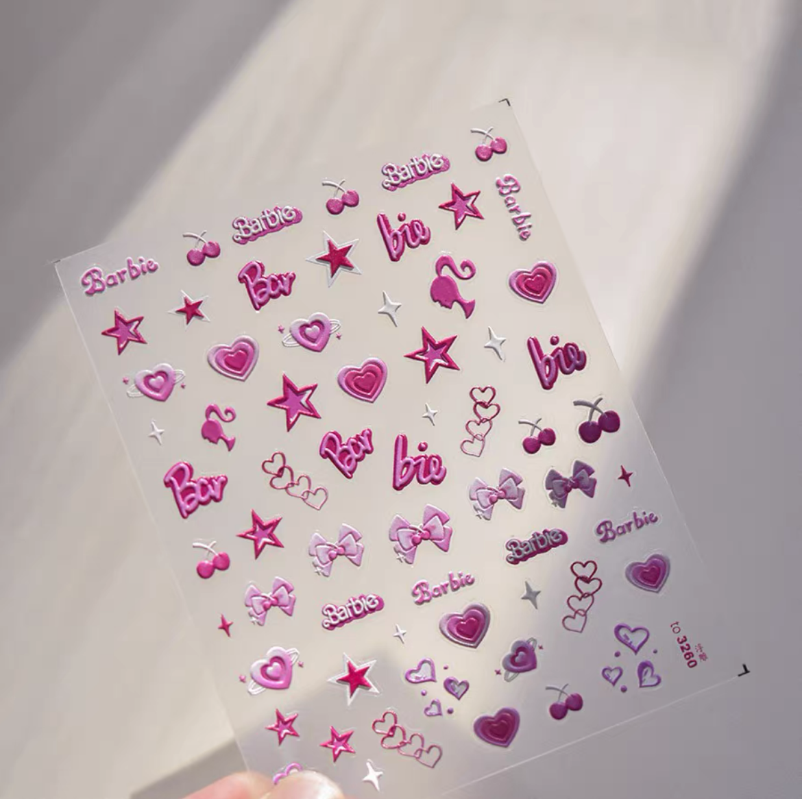 Barbie Rosa Nail Stickers