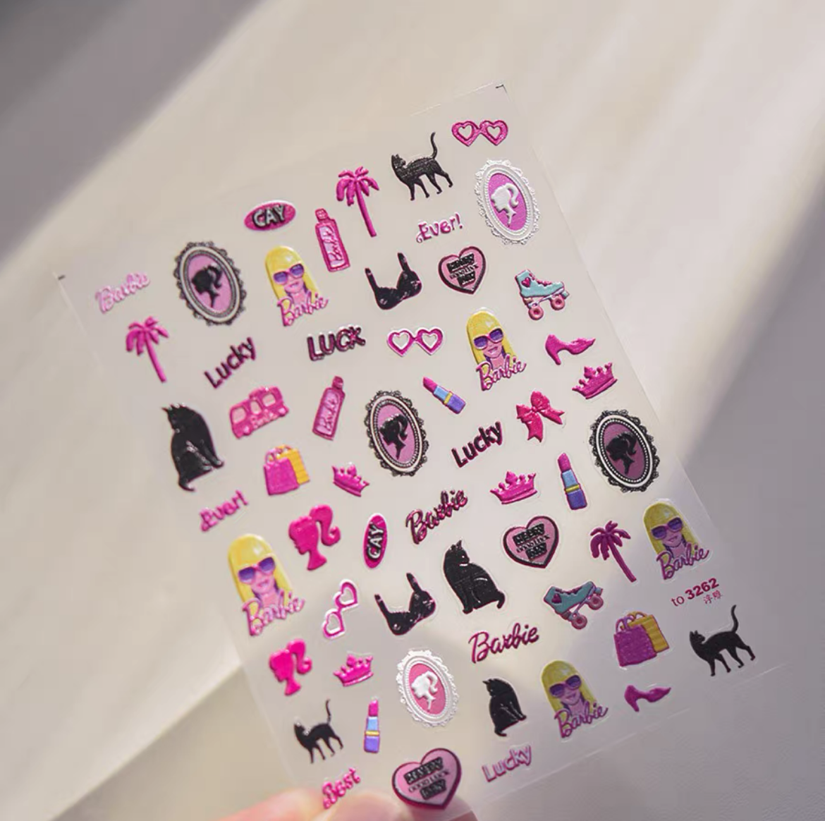 Barbie Rosa Nail Stickers