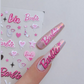 Barbie Rosa Nail Stickers