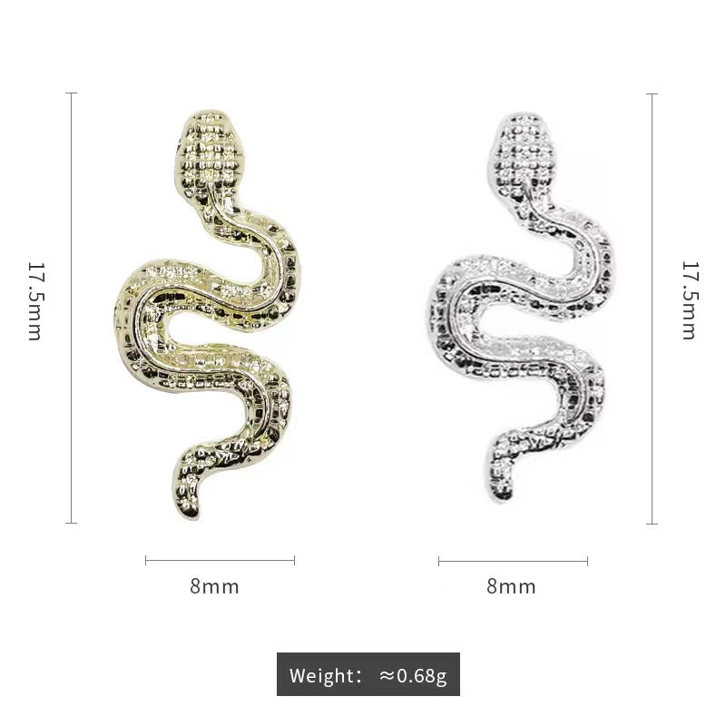 【D02&D03】Alloy  Snake -Nail Art DIY