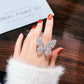 【R10】Super Shinely Butterfly Ring-size adjustable