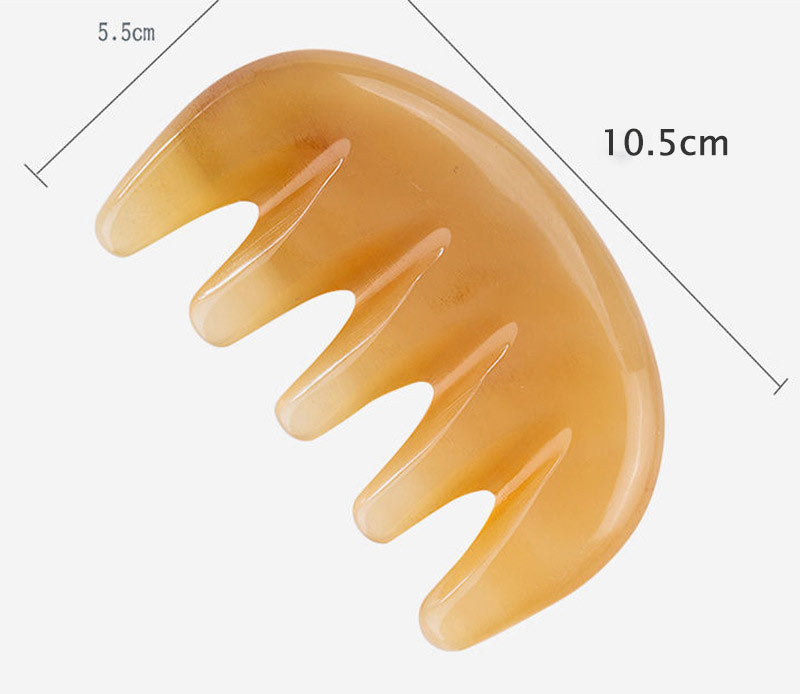 Ox Horn Five-tooth Meridian Massage Comb