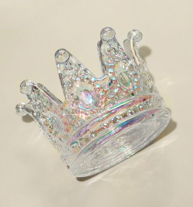 【P07】1pc Crown Shaped Nail Art Brush Holder