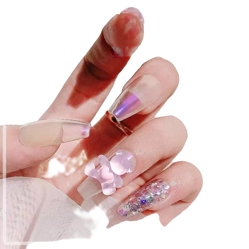 【D05】Resin 3D Bear -Nail Art DIY