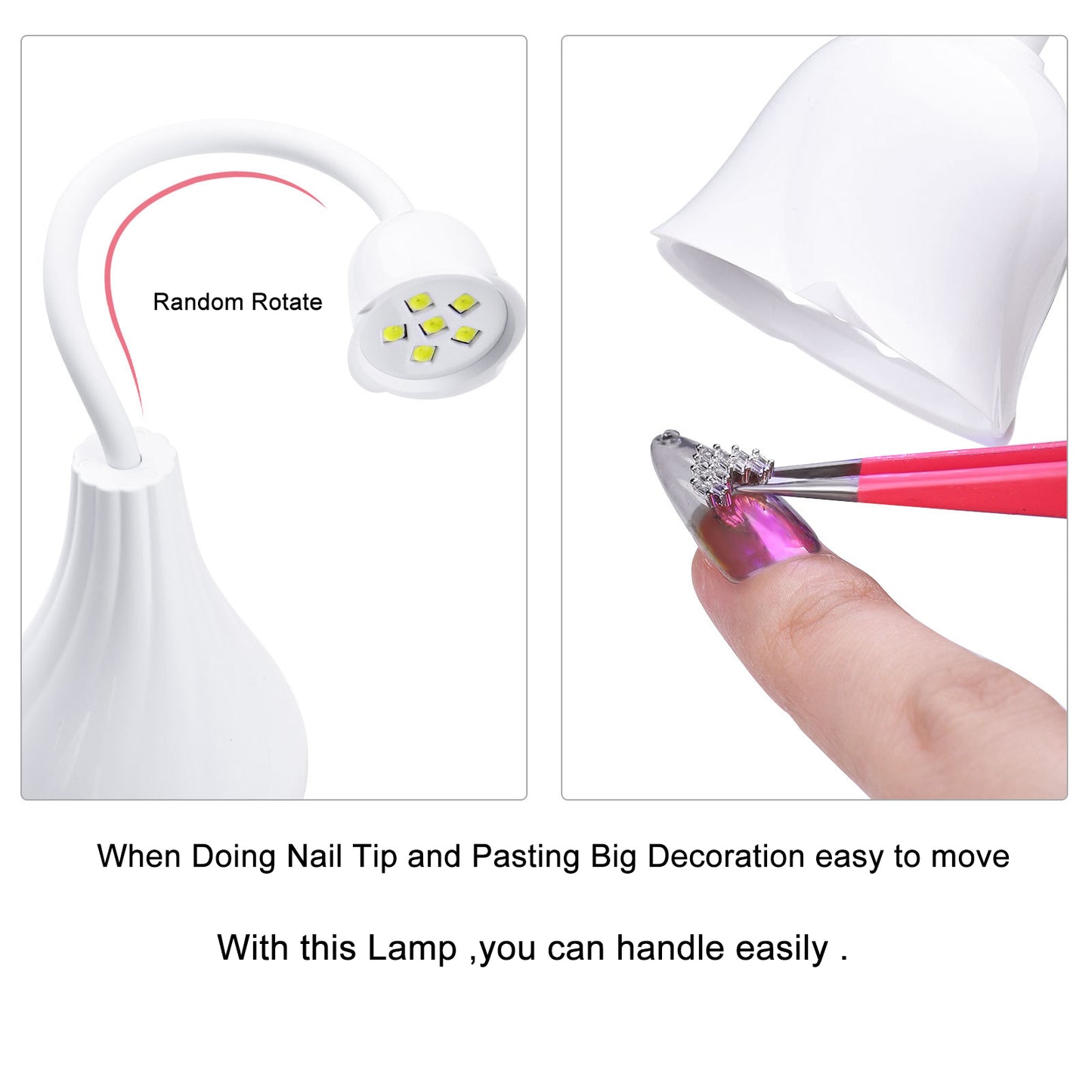 【T01】Japanese Manicure Rose UV LED Lamp