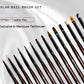 Mulan Mink Hair-made Brush Set-14pcs + 1 Leather Bag