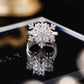 【R05】Snowflakes Rotating Ring  -size adjustable