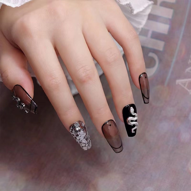 【D02&D03】Alloy  Snake -Nail Art DIY