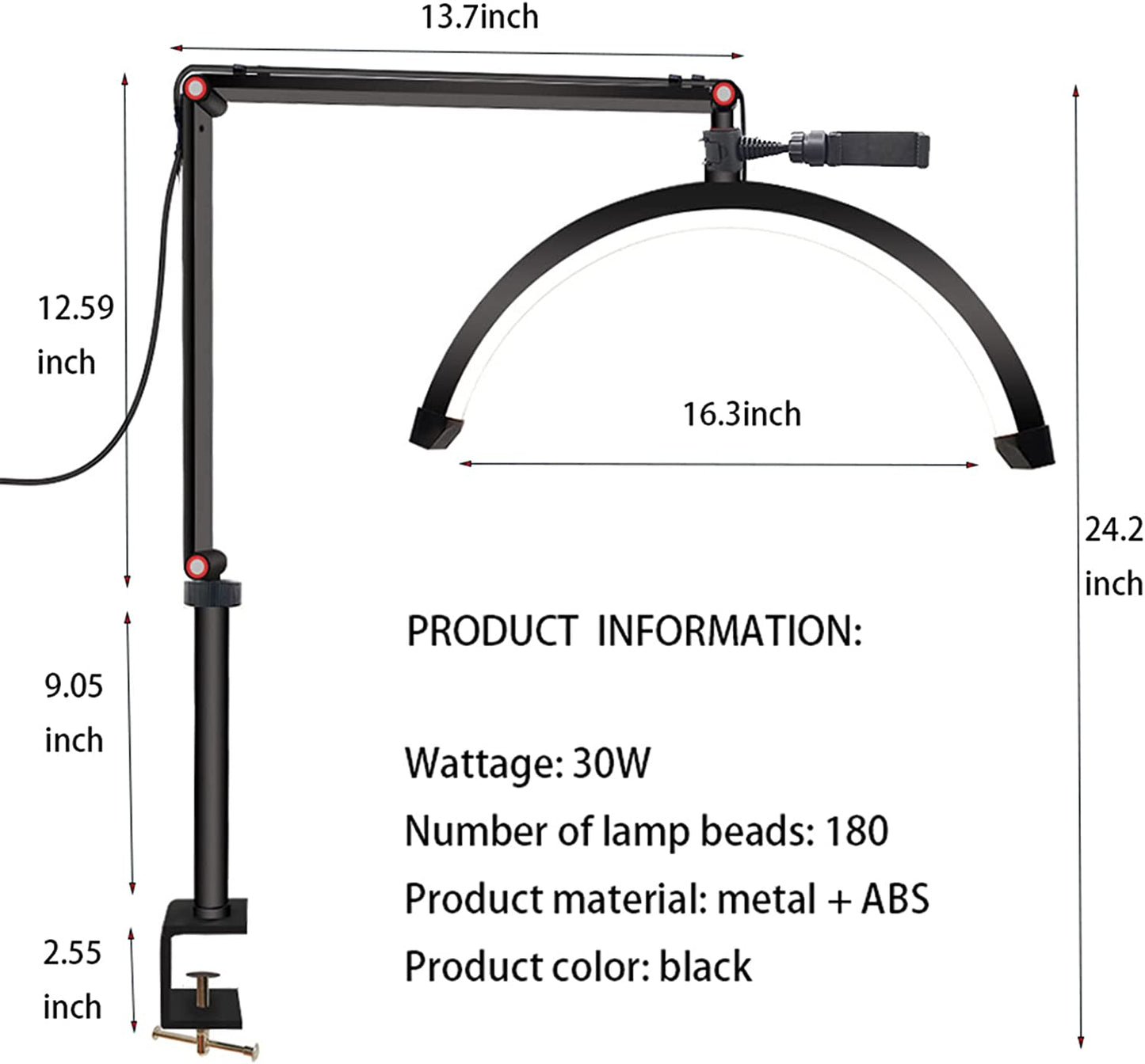 Table Led Light For Manicure ,Skin-Beauty,Eyelash Extention