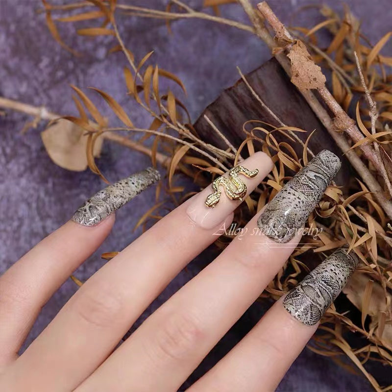 【D02&D03】Alloy  Snake -Nail Art DIY