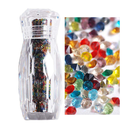 【P12】1.1mm Tiny Point  Bottom Glass Diamond For Nail Art DIY -1 Bottle