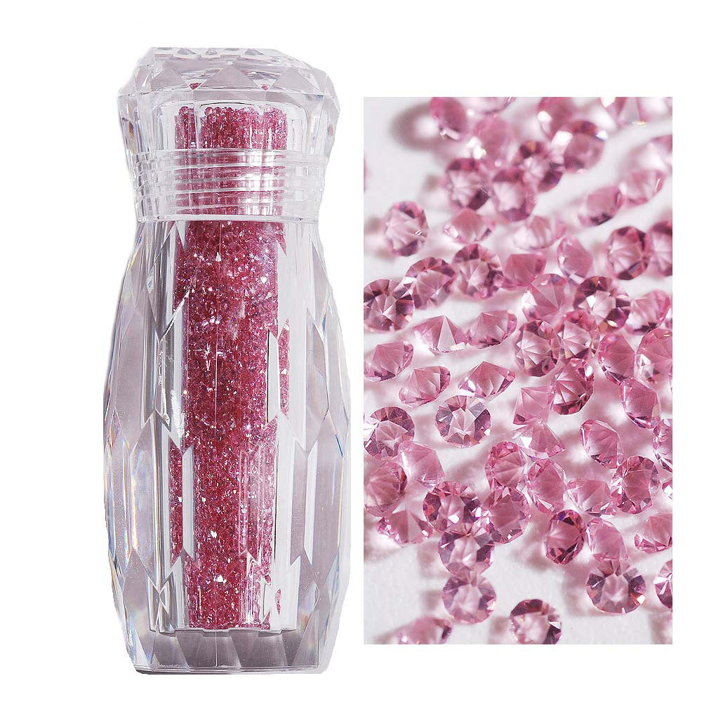 【P12】1.1mm Tiny Point  Bottom Glass Diamond For Nail Art DIY -1 Bottle